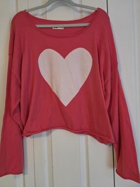 SO Pink Knit Top with Tag Detail